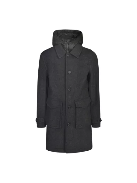 Płaszcz Woolrich wełniany czarny