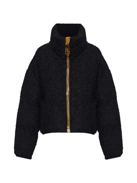 Bouclé geacă Balmain negru