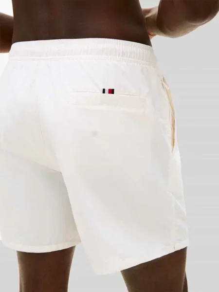 Kąpielówki Tommy Hilfiger z nadrukiem białe