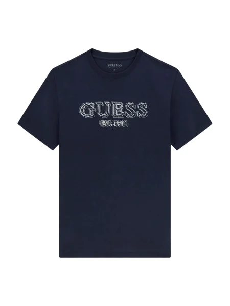 GUESS Majica temno / bela modra