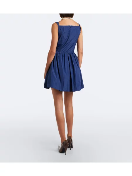 Tafta rochie Vivienne Westwood drapată albastru
