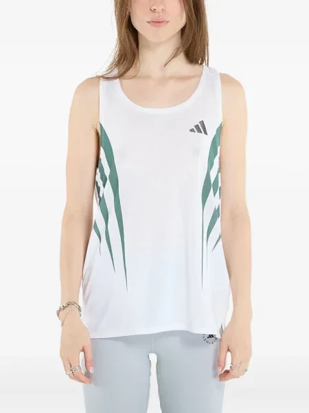 Top Adidas cu imagine alergare maro