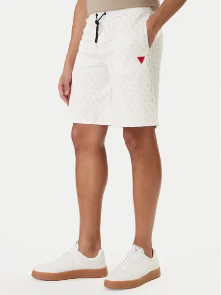 Guess Pantaloni scurți sport Écru