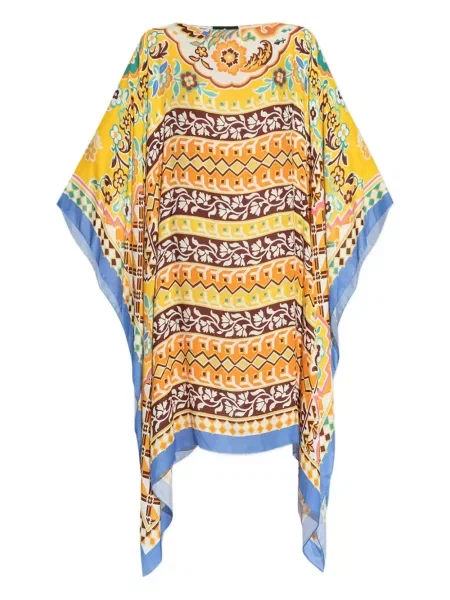 Rochie Etro cu model floral cu imagine galben