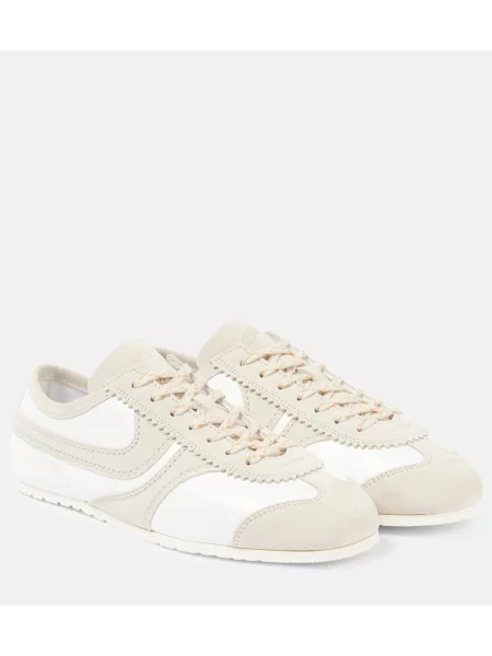 Semišové tenisky Dries Van Noten bílé