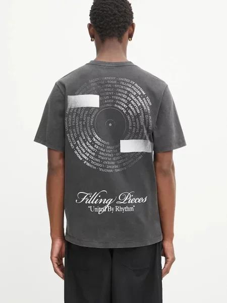 Filling Pieces tricou din Vinyl cu imprimeu gri