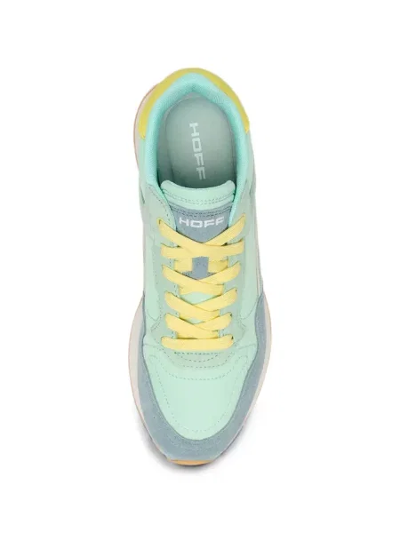 Sneakerși Hoff din piele de căprioară verde
