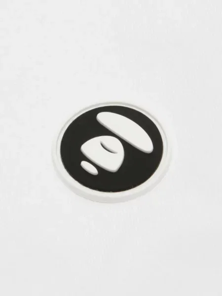 Cămașă Aape By A Bathing Ape scurtă cu autograf alb