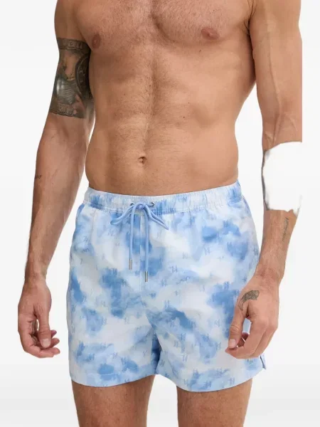 Slip de baie Karl Lagerfeld cu imagine albastru