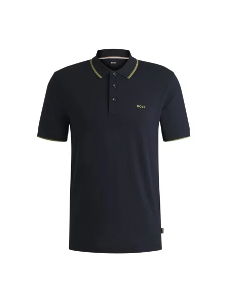Koszulka polo Boss niebieska