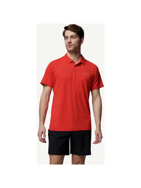 Koszulka polo Columbia Tech Trail Utility intensywny S pomarańczowy