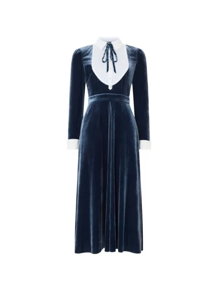 Rochie midi Temperley London albastru