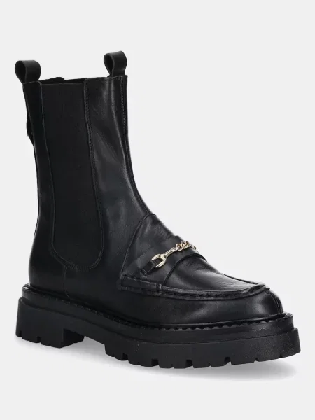 Steve Madden ghete chelsea de piele Kasey cu plat negru