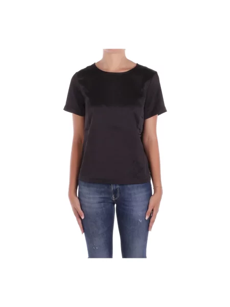 Satynowa bluzka Weekend Max Mara czarna
