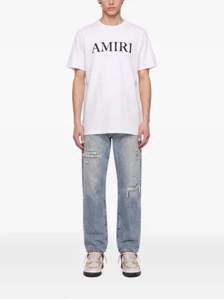 Decupat blugi drepți Levi's® zdrențuiți conici albastru