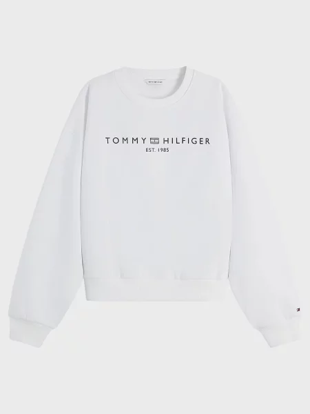 Свитшот Tommy Hilfiger с лого белый