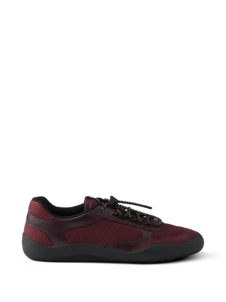 Sneakerși Prada plasă roșu