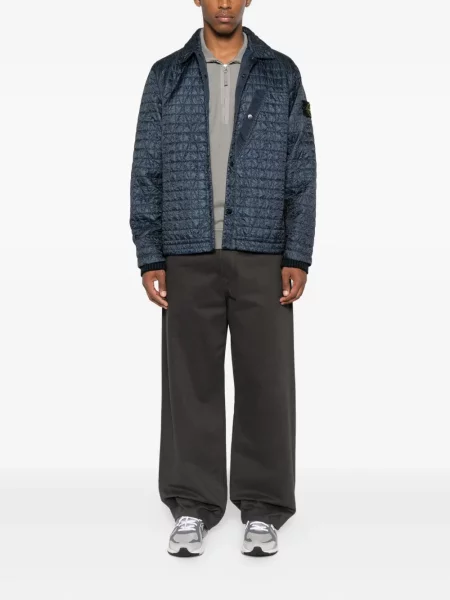 Geacă Stone Island cu strasuri albastru