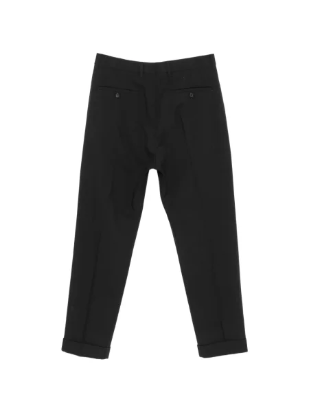 Pantaloni Paul Smith de lână plisate negru