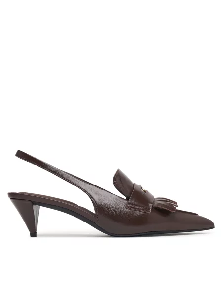 Salonke Tommy Hilfiger Th Penny Bar Pointy Sling Back smeđa