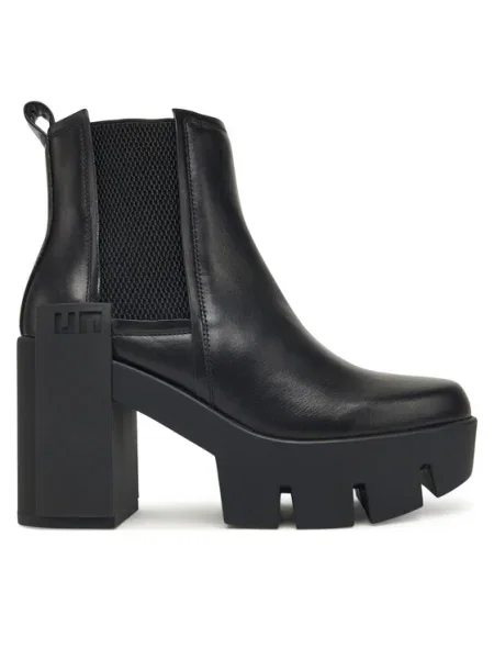 Кожени боти челси United Nude Grip Chelsea Mid IV с дебел черно