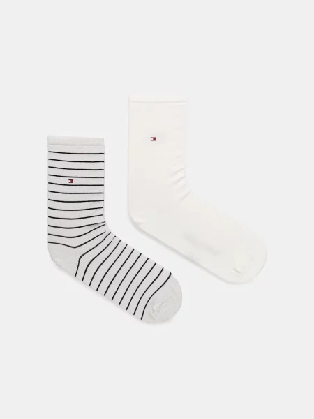 Чорапи Tommy Hilfiger 2 чифта бяло