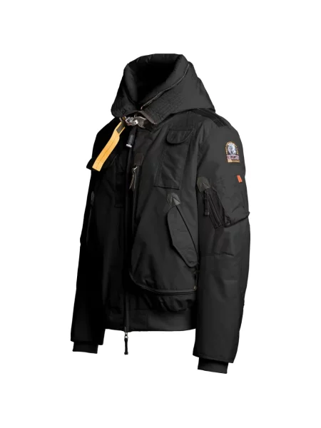 Geacă cu puf Parajumpers cu glugă negru