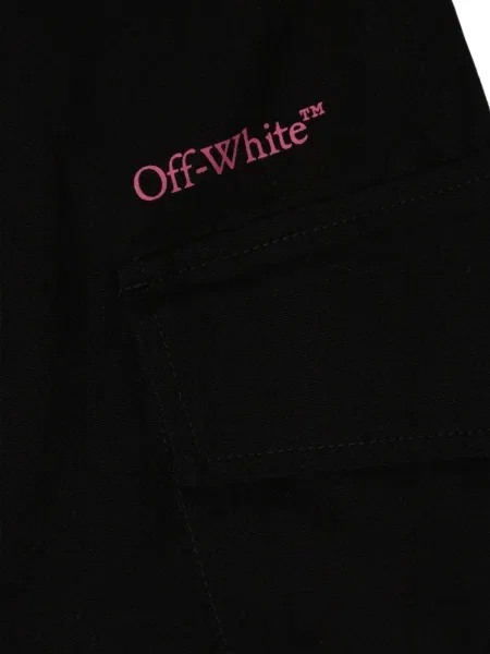 Dětské cargo kalhoty Off-white bílé