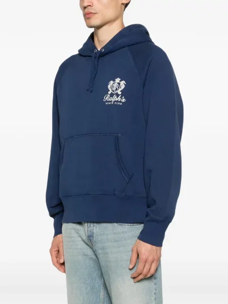 Sneakerși Polo Ralph Lauren cu autograf cu glugă albastru