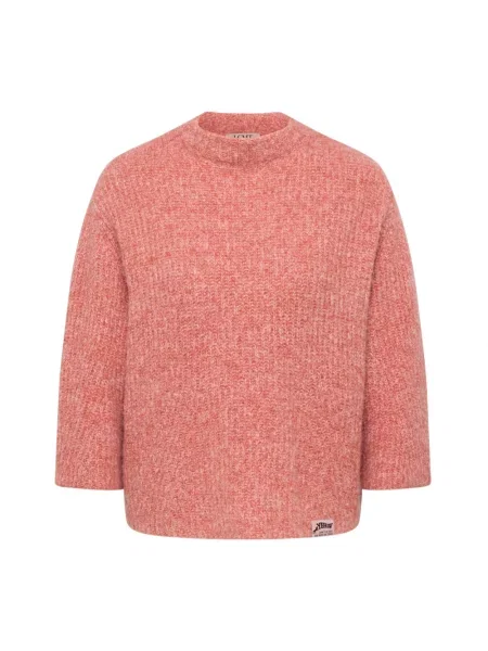 Sweter Lecomte wełniany w miejskim stylu różowy