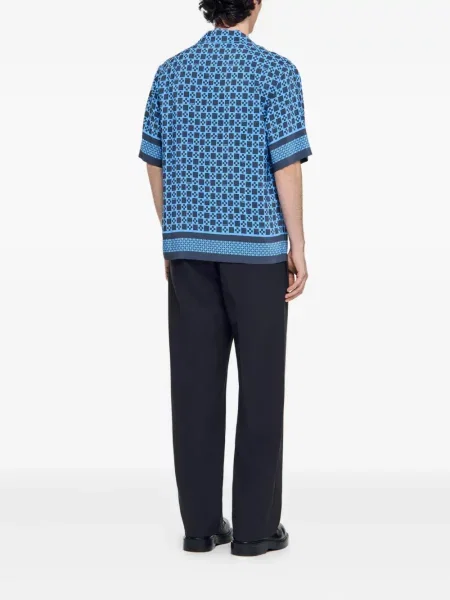 Košulja Sandro s printom plava