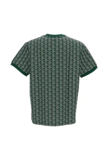 Тениска Lacoste с принт зелено