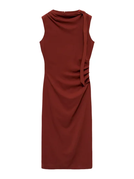 MANGO Rochie VITTORIA închis portocaliu