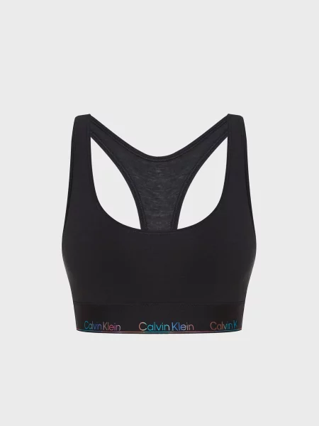 Без подкладки бюстгальтер Calvin Klein черный