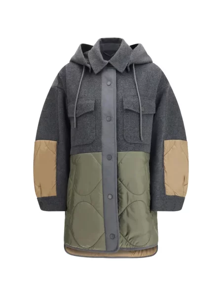 Podróż płaszcz Weekend Max Mara z kapturem szary