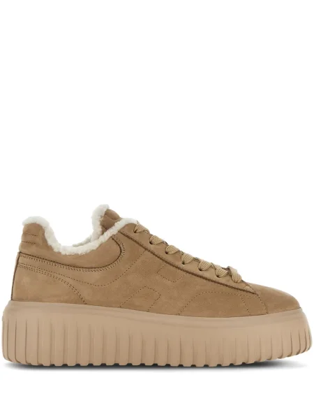 Sneakerși Hogan din piele de căprioară cu dungi