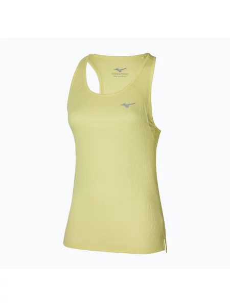 Дамски потник за бягане Mizuno DryAeroFlow Tank pale lime yellow жълто