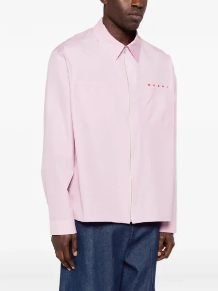 Риза Marni с принт розово