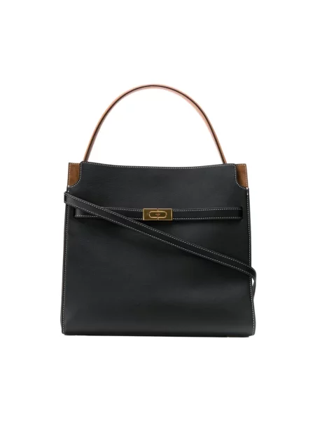 Torebka skórzana Tory Burch skórzana czarna