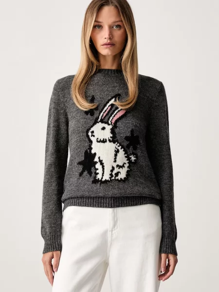 Weekend Max Mara pulover pentru femei cu lână WKDNITRA gri