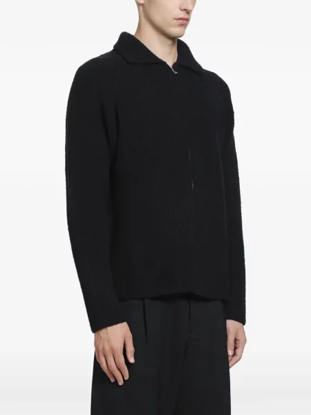 Cardigan Massimo Osti Studio din fetru negru