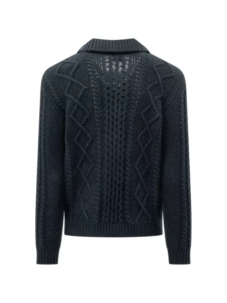 Cardigan Rakki tricotate albastru