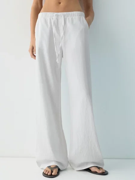 Pull&Bear Jeans denim alb
