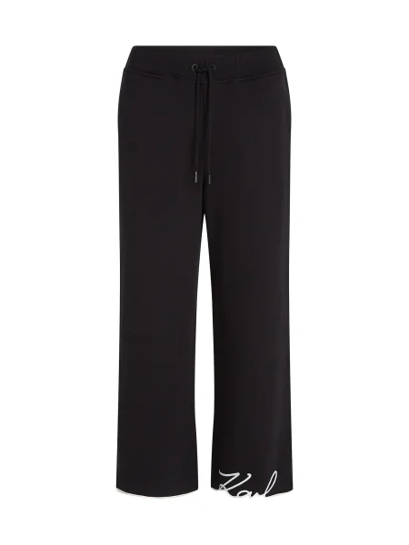 Karl Lagerfeld Pantaloni / alb negru