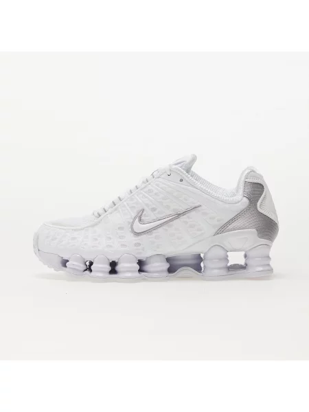Trampki Nike W Shox TL White/ White-Metallic Silver-Max Orange EUR białe