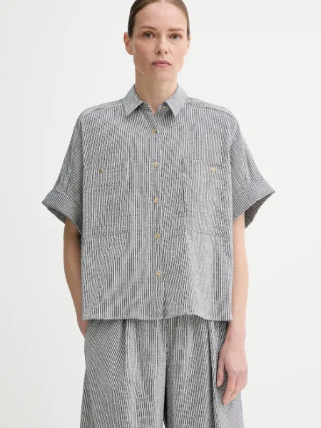 Sessun cămașă bleumarin cu guler clasic relaxed