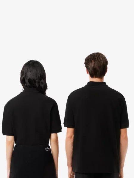 Детское поло Lacoste черное