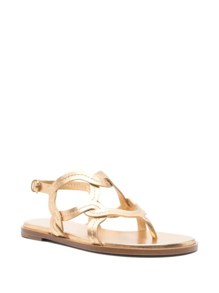 Sandale Gianvito Rossi din piele auriu