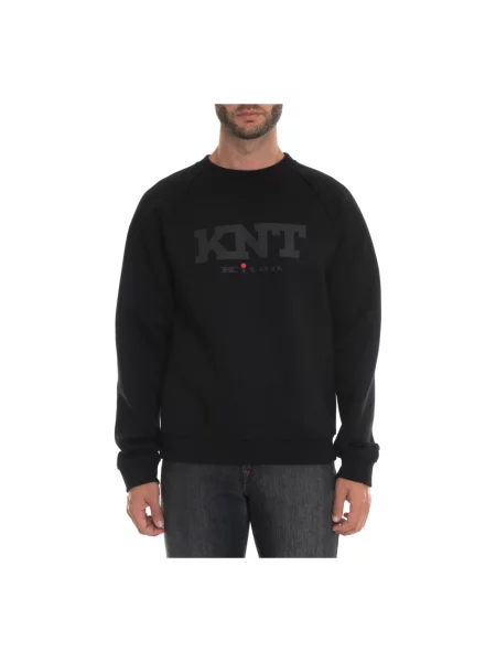 Bluza nierozpinana Kiton z logo czarna