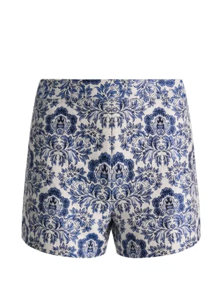 Pantaloni scurți Alice + Olivia din jacard alb
